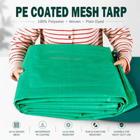 Bâche en polyester enduit de PE, unie, imperméable, pour applications de tentes et auvents, fournisseur en gros de bâches en maille