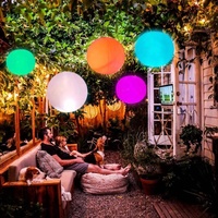 Ballon de plage gonflable lumineux à LED de 16 couleurs, équipement de jeu aquatique pour la natation nocturne en piscine