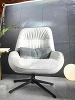 Chaise pivotante en fer de style moderne 3 étoiles, cadre en métal pour bureau, salle à manger, hôtel et chambre à coucher pour la maison, le salon
