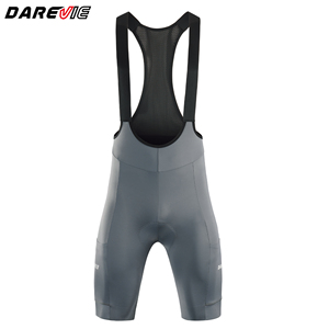 กางเกงปั่นจักรยาน Darevie รุ่น Custom Road Bike สำหรับผู้ชาย สีดำ พร้อมกระเป๋า รุ่น MTB Bib Shorts สำหรับแข่งขัน  Ropa Ciclismo Gravel HP Pad Bib Shorts - Product Image 1