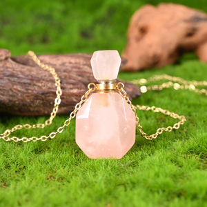 Nouveau design, flacons de parfum et d'huiles essentielles en cristal de quartz naturel de haute qualité, pendentif pour la décoration - Product Image 5