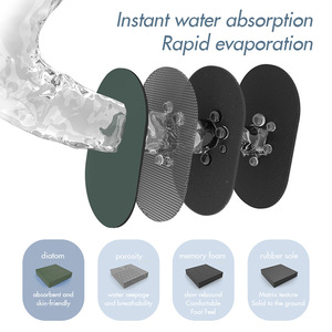 Séchage rapide de l'eau Super absorbant salle de bain <span class=keywords><strong>tapis</strong></span> <span class=keywords><strong>tapis</strong></span> <span class=keywords><strong>tapis</strong></span> de douche <span class=keywords><strong>antidérapant</strong></span> diatomite terre silicium pierre <span class=keywords><strong>tapis</strong></span> de bain pour salle de bain - Product Image 2