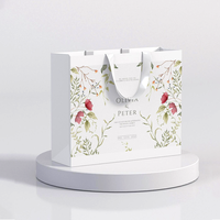 Custom Luxury Eco-Friendly Recyclable Paperboard Gift Boxes for Clothing & Shoes with Flexiloop Handle and Custom Logo