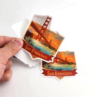 Autocollants pour carnet découpés à l'emporte-pièce avec logo personnalisé, couleur écologique, cadeau, décoration de fête souvenir, autocollant d'étiquette collante à découper holographique