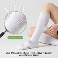 Manchons de compression professionnels respirants et antibactériens en coton peigné pour femmes ; Chaussettes d'été ; Chaussettes