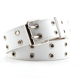 2023 nuovo stile Punk <span class=keywords><strong>Jeans</strong></span> coreani cintura moda per le signore doppio disegno dell'occhio di scarico con fibbia in ferro - Product Image 4