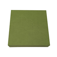 Boîte cadeau magnétique de luxe avec insert en éponge gaufrée, emballage en papier
