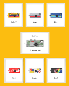 Original Kodak Mini Camera Blind <b>Box</b> Keychain Digital Camera 7Random Designs with Secret Rare Style USB-C Mini Camera SD storage - Product Image 4