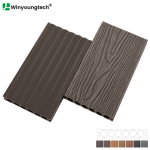 New 3D hạt gỗ Gỗ nhựa <span class=keywords><strong>composite</strong></span> <span class=keywords><strong>WPC</strong></span> sàn Hollow <span class=keywords><strong>WPC</strong></span> decking ngoài trời - Product Image 6