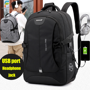 Men's 15 Inch Durable Laptop Backpack Waterproof Oxford Multifunction School <b>Bag</b> USB Zipper Closure Polyester for Daily Use - Product Image 1