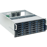 Boîtier de serveur 4U 24 baies Hot Swap LF24S-6G personnalisable, profondeur 550 mm, pour NAS ATX, édition domestique silencieuse avec backplane 6 Gb