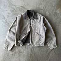 Veste de travail en toile de canard vintage personnalisée, style Detroit, pour homme, idéale pour les mécaniciens, les charpentiers et les travaux de bricolage.