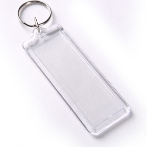 8.3*3.3 Plastic Transparent Oem Key Rings <strong>Custom</strong> Design Personalized Clear Key Chain Photo Insert Keyring Acrylic <strong>Keychain</strong> Blank - Product Image 2