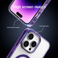 Coque de téléphone portable magnétique ultra-fine en TPU transparent mat, protection antichoc, pour iPhone 15 16 17 18 Pro Max – Nouveauté 2024, Offre Spéciale