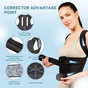 Nueva versión <span class=keywords><strong>de</strong></span> soporte Lumbar para mejorar la postura y aliviar el dolor, soporte <span class=keywords><strong>de</strong></span> espalda completo, <span class=keywords><strong>corrector</strong></span> <span class=keywords><strong>de</strong></span> postura mejorado - Product Image 6