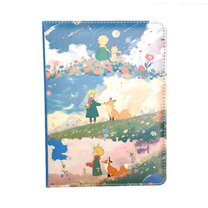 Carnet à spirales A5 en couleur, style <span class=keywords><strong>dessin</strong></span> animé, couverture rigide, pour étudiants, avec motif champ <span class=keywords><strong>de</strong></span> <span class=keywords><strong>fleurs</strong></span> et petit prince, style bien-être - Product Image 1