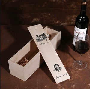 Boîte en bambou écologique portable pour bouteille de vin, personnalisable avec logo, emballage cadeau pour bouteilles d'alcool – Vente en gros - Product Image 1