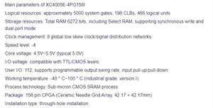 Microprocesador de Programación Lógica XC4005E-4PG156I, Circuito Integrado, Chip IC - Product Image 2