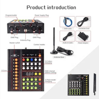 Sistema de Iluminación Inalámbrico DMX Longstargift, Experiencia Visual para Eventos Deportivos y Estadios, Brazalete LED RGB