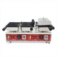 Machine à gaufres Taiyaki en acier inoxydable de qualité commerciale, température réglable, chauffage électrique, revêtement antiadhésif, 4 gaufres par fois