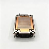 Refroidisseur de processeur à chambre à vapeur haute performance 230W avec ailettes en aluminium LGA4189 V71 2U 0.3mm 113x78x25mm Personnalisé OEM ODM Usine MOQ 1 pièce
