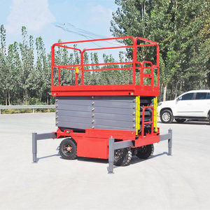 Mini elevador de tijera eléctrico pequeño con batería hidráulica de 4-10m para uso en almacén - Product Image 5