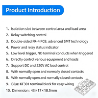 Module de relais à canal unique 5V 12V avec déclenchement bas niveau, carte d'extension de relais pour Arduino Raspberry Pi