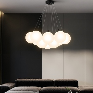 <span class=keywords><strong>Plafonnier</strong></span> <span class=keywords><strong>Art</strong></span> <span class=keywords><strong>Déco</strong></span> à encastrer, lustre boule à bulles, télécommande, intensité variable, fer et <span class=keywords><strong>verre</strong></span>, salon, éclairage d'usine OEM - Product Image 1