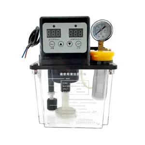 1L automatische Schmieröl pumpe mit Manometer für CNC-Werkzeug maschine 220V elektrische Öl schmier pumpe