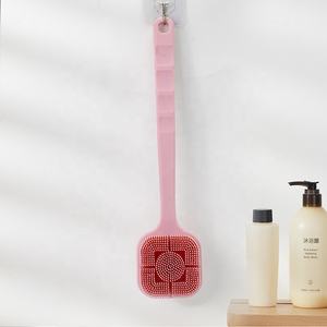 Brosse de bain en silicone à long manche, brosse de massage pour le dos - Product Image 2