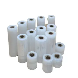 9mic China Wholesale Top Grade Material Soft Hardness Clear Pallet LDPE Stretch Film Jumbo Rolls 4500m