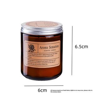 Bougie parfumée sans fumée, faite à la main en cire de soja, cadeau de fêtes, ambiance, verre, aide au sommeil, vente en gros - Product Image 6