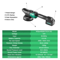 12 V 5.0 Ah sans fil DA polisseuse 1 pc batterie Lithium Portable polisseuse tampon