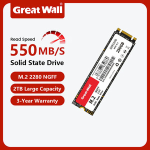 SSD Internal Besar Great Wall GW1000 NVMe M.2 PCIe3.0 3D NAND TLC Kecepatan Tinggi 550MB/s 2TB untuk Laptop Bersertifikasi EMC FCC ROHS - Product Image 1