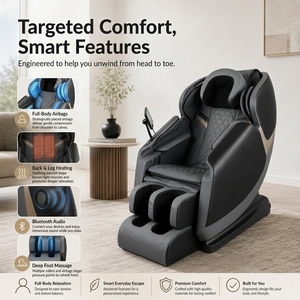 2026 Zero Gravity Shiatsu Chair with Spa Heating Air Plug-In & USB Musical Chair - Product Image 2