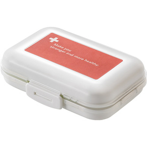 Sdlp Mini Pill Box Plastic Sealed Compartmentalized Medicine Storage Case Red Label - Product Image 5