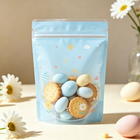 Sachet Doypack Personnalisé de Qualité Alimentaire avec Fermeture Éclair, Motif Pâques Adorable, pour Bonbons et Chocolats