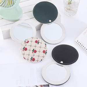 Black Leather Cosmetic Pocket Mirror Logo Custom <strong>Small</strong> <strong>Orders</strong> in Wholesale Pocket Lip Mirrors for Ladies - Product Image 6
