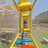 Équipement de terrain de jeu de qualité commerciale certifié, grand équipement de terrain de jeu personnalisé, nouveau grand équipement extérieur coloré pour parc d'attractions pour enfants
