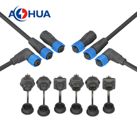 AOHUA Haute Qualité 2 + 3Pin Prise de Signal d'Alimentation K15 Assemblage Mâle Femelle Connecteur de Câble IP68 LED Connecteur pour Projet d'Éclairage
