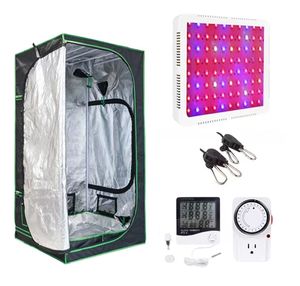 Kit tente de culture tente pour plantes complète 120x120x200cm maison verte 6 pouces 350CFM ventilateur en ligne <span class=keywords><strong>filtre</strong></span> à charbon 640w LED élèvent la lumière - Product Image 3