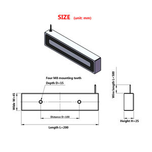 แม่เหล็กไฟฟ้า DC 12V 24V ชิ้นส่วนขดลวดแม่เหล็กไฟฟ้ารูปสี่เหลี่ยมผืนผ้า - Product Image 6