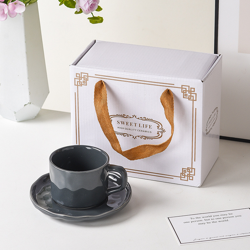 Harmony Wholesale Custom Thick Espresso Cups Porcelain Mug Ceramic Coffee Latte Cappuccino Cup for Cafe Coffee Mug