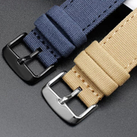 Tali Jam Tangan Pria Anti Air dari Kanvas Nilon dengan Sistem Lepas Cepat, Pengganti untuk Seiko Sea-Gull, Cocok untuk Semua Jam Tangan