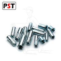 Ancre à enfoncer en acier au carbone zingué avec rebord pour usage en construction, norme ASTM/DIN