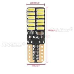 10 Bombillas LED Canbus T10 4014 para Interior de Coche, Luces de Instrumentos, Diodos para Automóvil, Lámparas de Posición Blancas 12V 24V - Product Image 6