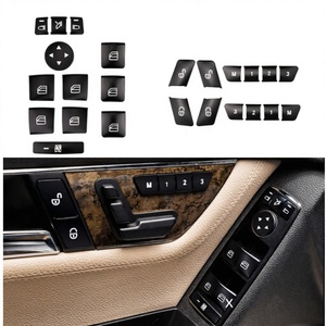 สำหรับเมอร์เซเดส เบนซ์ GLK300 E260 W204 C180 CLA GLA สติ๊กเกอร์ไวนิลตกแต่งภายในรถยนต์ ฝาครอบสวิตช์กระจกไฟฟ้า - Product Image 4