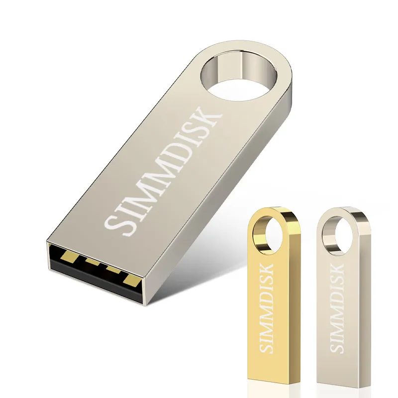 SIMMDISK แฟลชไดรฟ์ USB 32GB ความจุ16GB,แฟลชดิสก์ USB โลหะกันน้ำ Pendrive