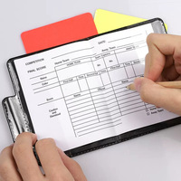 Grosir dompet kartu peringatan wasit sepak bola sepak bola olahraga baru Notebook dengan kartu merah dan kartu kuning