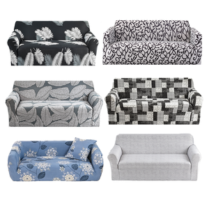 Funda de Sofá Lavable de Alta Elasticidad, Personalizable, Universal, Antipolvo, Fácil de Instalar, con Patrón Geométrico Teñido Liso - Product Image 1